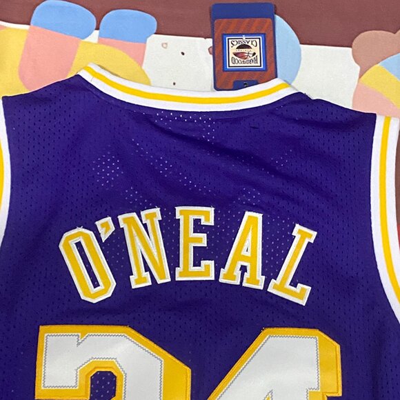 Purple Jersey Number 34 For Los Angeles Lakers Player Oneal - Picture 9 of 9